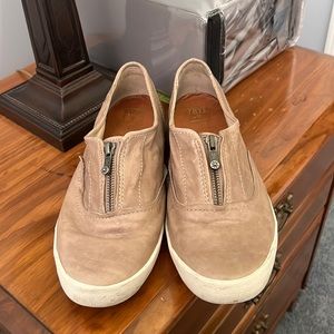Frye Dylan Zip Moto leather sneakers